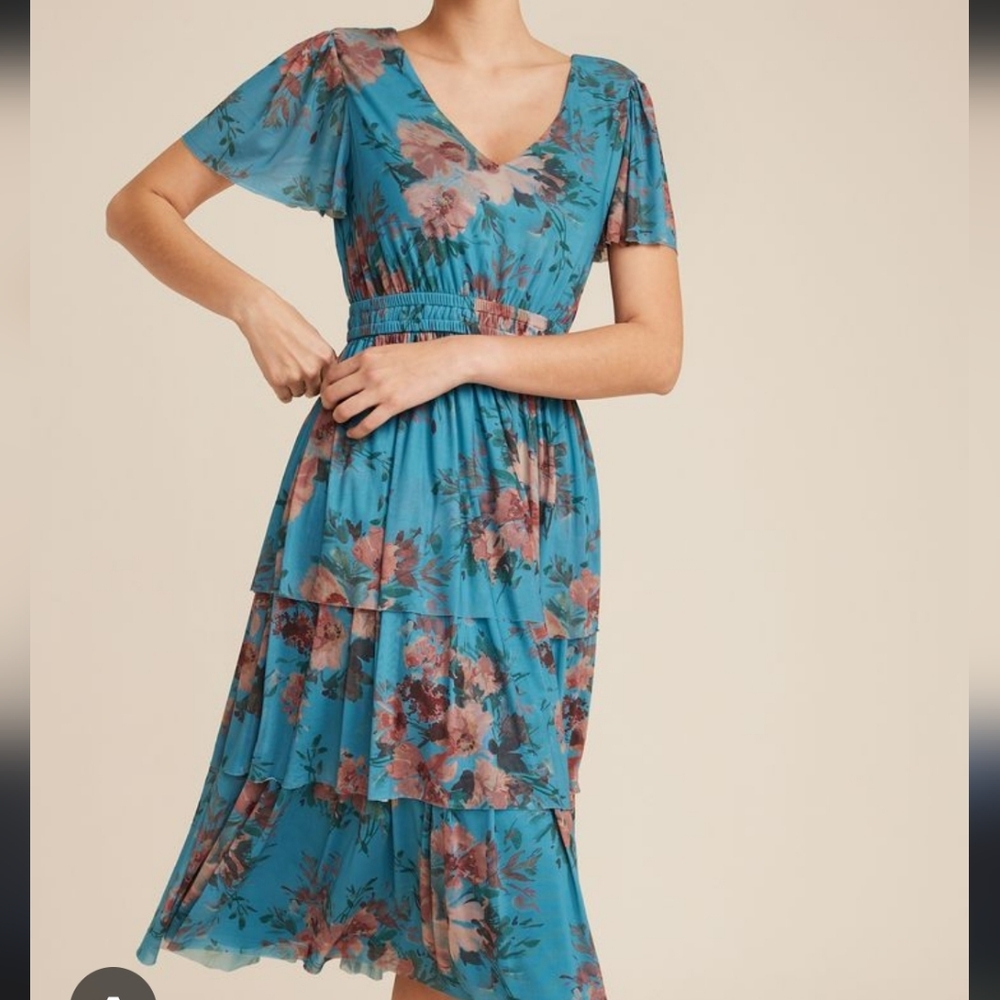 Maurices Floral Blue Dress